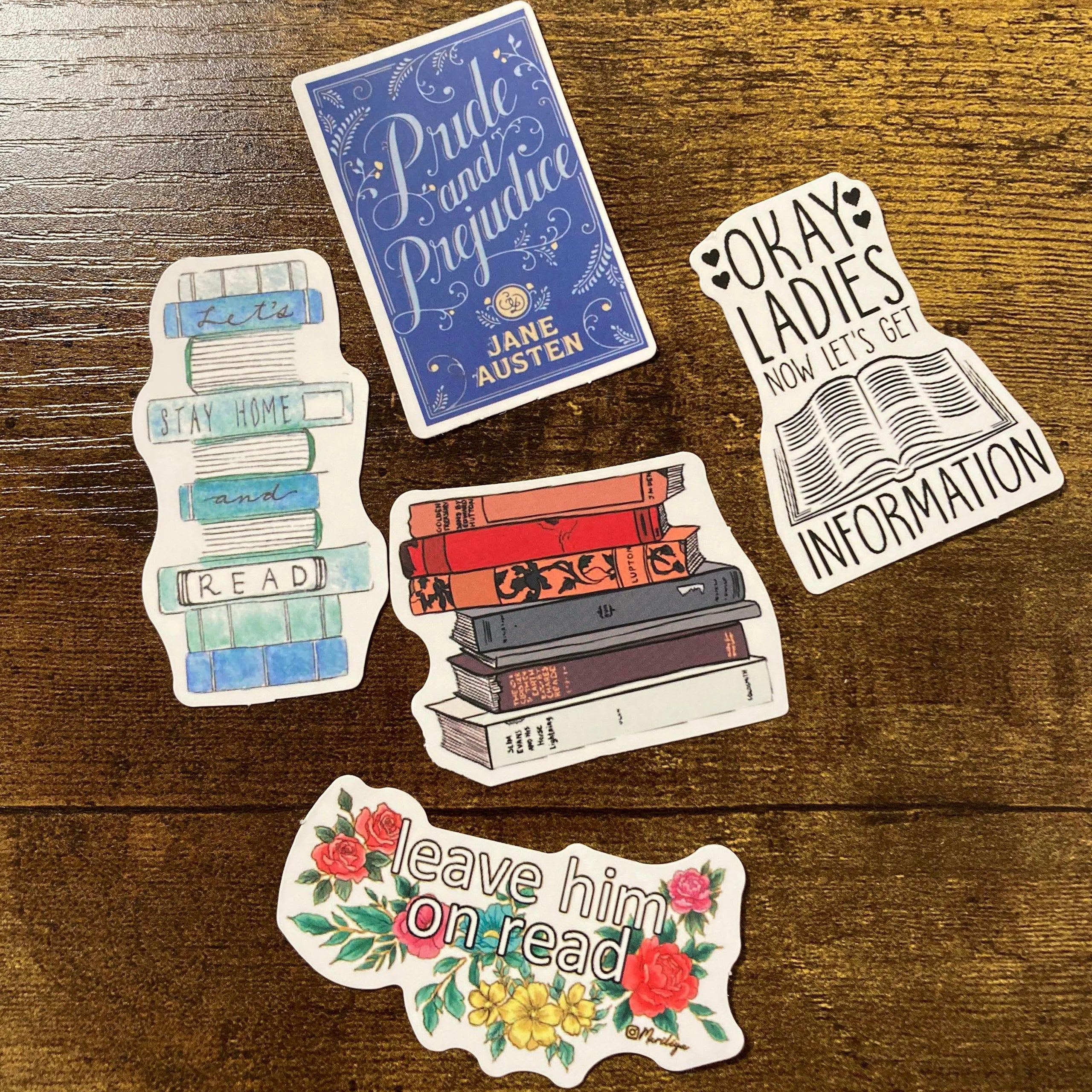 Stickers Book Lover - Autocollants sur le thème des livres et de